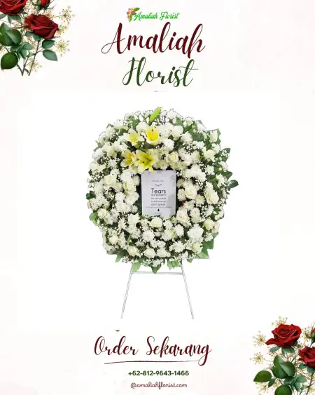 Krans Bunga Duka Kembanglimus